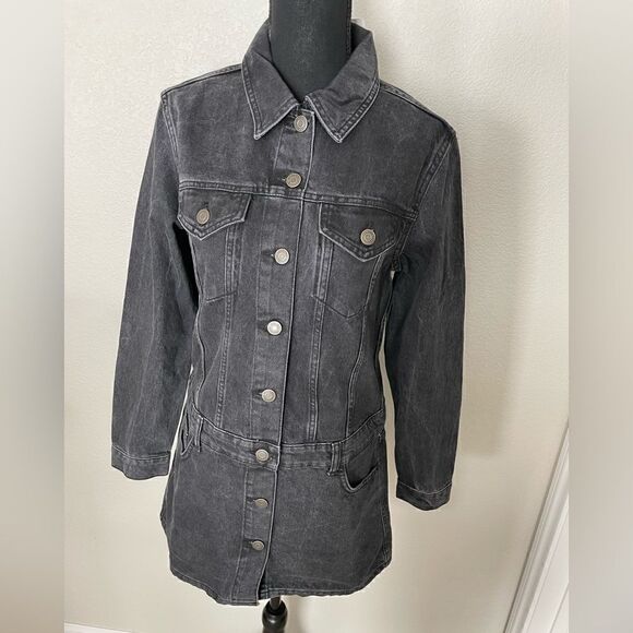 NWT Zara Long Sleeve Denim Dress - Picture 3 of 13